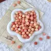 Raíz de Bodhi Natural Cuentas Sueltas Talladas en Forma de Caqui Pulsera de Cuentas de Oración Budista DIY Accesorios Adorno Caqui Buena Suerte Colgante Pequeño
