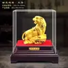 Hogar Sala de Estar Oficina Adornos Tigre Rugiendo Montaña Río Terciopelo Arena Tigre Dorado Adornos Tigre Dorado Suerte Zodiaco Tigre Regalos