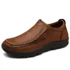 Zapatos Casuales para Hombre sin Cordones para Papá y Personas Mayores, Mocasines Talla Extra Grande, Zapatos Casuales sin Cordones para Hombre Tendencia Británica 2020