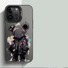 Capa de Celular Urso Violento de Desenho Animado Adequada para Apple 17Pro Iphone16Promax Europeia e Americana 15 Nicho 14 Tendência