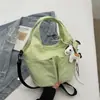 Bolso Casual Sencillo para Mujer 2026 Primavera Nuevo Estilo Color Sólido Bolso de Tela Elegante Bolso Cruzado de Moda Bolso Cubo Ligero