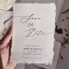 Papel de Arte de Alta Qualidade Papel de Algodão Convites de Casamento, Cartões de Casamento, Impressão Personalizada Exclusiva de Alta Qualidade