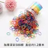 Gomas para el Cabello Desechables para Bebés, Tamaño Pequeño, Coloridas, Delgadas, Bandas Elásticas No Dañinas para Bebés, Cuerdas para el Cabello, Gomas para el Cabello