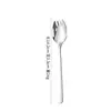 Cuchara de Acero Inoxidable 316 Cuchara de Postre Tenedor Dos en Uno Cuchara para Ensalada Cuchara Redonda Cabeza Cuadrada Cuchara para Comer Cuchara de Mesa de Acero Inoxidable