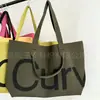 2026 Bolso Casual Transfronterizo Nuevo Bolso de Mano Tejido en Bloques de Color Retro Bolso Tote Estampado de Letras Bolso de Hombro de Gran Capacidad