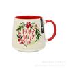 Copo de Água de Cerâmica Fofo Personalizado Presente de Aniversário para Meninas Melhor Amiga Caneca com Tampa Colher Copo de Cerâmica Lembrancinha