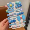 Nuevos pasadores de pelo de dibujos animados de dopamina para niños, suaves con el cabello, lindos accesorios para el cabello de princesa de colores caramelo, pasadores y tocados para bebé