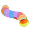 Túnel para gatos transfronterizo, túnel para gatos plegable, juguete de gato arcoíris, autoentretenimiento y alivio del aburrimiento, juguete plegable para gatos mascota