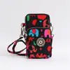 Bolsa diagonal para teléfono móvil al por mayor Nueva Bolsa pequeña para mujer Bolsa de tela para teléfono móvil bolsa vertical para cuello brazo muñeca monedero