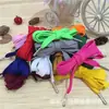 Cuerda de cintura de cinta plana hueca de poliéster de doble capa de 1 cm cuerda para sombrero cordón cabeza metálica accesorios para ropa cuerda tejida venta al por mayor