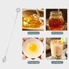 Cuchara mezcladora de miel de acero inoxidable 304 al por mayor, mango largo, para miel, para tomar miel, para tienda de té con leche, para mezclar café y mermelada.