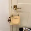 Bolso Cubo Cesta de Verduras de Diseño Exclusivo para Mujer, Estilo Nuevo para el Trabajo y los Viajes Diarios, Bolso de Mano de Moda con Hebilla de Cierre, Bolso de Hombro y Cruzado
