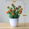 Mobiliário para Casa, Flores Artificiais, Pequenas Plantas em Vaso, Flores para Decoração de Interiores, Conjunto de Flores Secas, Conjunto Bonsai de Flores de Plástico para Mesa de Jantar