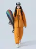Conjunto de Traje de Esquí para Mujeres y Hombres, Impermeable para Snowboard, Engrosado, Costuras Completamente Selladas, Traje de Nieve Profesional Conjunto de Parte Superior y Pantalones 3L