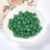 Contas de ábaco de vidro em cores de doce, contas redondas achatadas, pulseira DIY feita à mão, colar, acessórios de joalheria infantil, em estoque, atacado