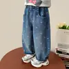 Jeans Versátiles de Primavera y Otoño para Niñas Pantalones Casuales Rectos para Niños 2026 Nuevos Elegantes Pantalones Largos para Bebé Ropa de Otoño