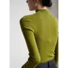 Tejido sin costuras SS STUDIO, elegante y con estilo, suéter de lana para mujer de cuello semi-alto, perfecto para usar en capas en otoño