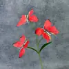 Decoración de ventana de mariposa impresa en 3D, decoración del hogar, accesorios de fotografía, flores artificiales populares, adornos de flores artificiales transfronterizos al por mayor