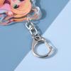 Llavero acrílico transparente de doble cara tipo sándwich con forma de hombre, soporte de pie personalizado, llavero de dibujos animados, colgante de dibujos animados, adornos periféricos de estrella