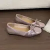 Estilo Verão Laço Elegante Francês Retrô Suave Sapatos Mary Jane Corte Baixo Sapatos de Salto Novo Couro Sintético 2026 Temperamento