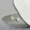 Camisa Cardigan Suéter com Botão Decorativo Orelhas de Trigo Pinguim Dois Olhos