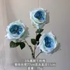 Flor artificial de rosa Austin de 3 cabeças transfronteiriça, decoração de casamento, ornamento decorativo para casa e hotel, flor de seda para atacado de comércio exterior