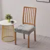 Suministro directo de fábrica, funda de asiento impresa todo incluido, funda elástica para cojín de asiento cuadrado, funda para silla de comedor de hotel, hogar, multicolor