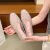 Sandalias de Mujer Transfronterizas Sandalias de Playa de Gelatina Cuadrícula Hueca Fondo Plano Slip-on Zapatillas Casuales para Dama Al por Mayor