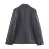 Ropa de Mujer para Exportación Europea y Americana Transfronteriza Aliexpress Popular Otoño Nueva Moda Patrón de Espiga Chaqueta Corta de Traje
