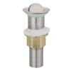 Fábrica venta al por mayor plástico semi-acero lavabo de drenaje lavabo solapa corta rebote accesorios de drenaje de acero inoxidable