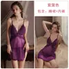 Conjunto de lencería sexy Guiruo: encaje de malla transparente con adornos de lazo, camisón con ligueros y bata exterior para mujer 1899