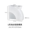 Vaso de vela de gesso de resina epóxi de cristal DIY semicircular SM base porta-velas molde de silicone