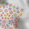 Yitu Formiga Picture Shell Light Flor de Cinco Pétalas Adesivos para Nail Art Coloridos Exquisitos Flor Doce Adesivos Decorativos Yt5897