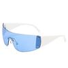 Gafas de Sol Europeas y Americanas Nuevas Y2K Estrella de Cinco Puntas de Una Pieza Sin Montura Futuristas Gafas de Sol Deportivas Transfronterizas para Mujer