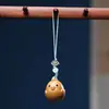 Barbie sándalo sándalo verde sándalo rojo madera arcoíris talla de madera pollo lindo cáscara rota cadena de teléfono móvil adornos colgantes para mochila de pareja