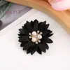 Diâmetro de 5cm Flor de Juta Artesanal DIY Multicolorida de Quatro Pétalas com Pérola Acessórios para Roupas Em Estoque Acessórios de Flores Artificiais