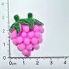 Acessórios de Resina Frutas Pêssego Maçã Melancia Brilhantes Simulados para Faixa de Cabelo, Presilha, Capa de Celular, Decoração de Copo d'Água