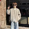Otoño Calle Principal Sencillo Chaqueta Abrigo de Cuero PU Unisex Gama Alta Travieso Fresco Pareja Retro Motocicleta Chaqueta Tie-Dye Moderna
