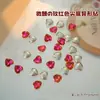 Pedras de Strass para Nail Art Cor Vermelho Rosa, Estrelas-do-mar Pontiagudas Brilhantes Cor Ameixa Vermelha, Flor de Ameixa, Strass em Formato de Bala de Gelo, Decorações Mistas para Unhas Atacado