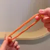 Anillo de Toalla de Color Caramelo para Niños, Goma Elástica de Alta Elasticidad para el Cabello para Niñas, Cuerda para el Cabello para Coletas y Moños, Diadema, Accesorio para el Cabello