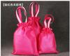 Stock Listo Bolsillos con Solapa y Cordón de Tela No Tejida Ropa Juguetes Bolsa de Almacenamiento Portátil a Prueba de Polvo Bolsa de Regalo Roja