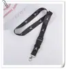 Porta gafete de identificación, cordón para teléfono móvil, correa para el cuello cultural, etiqueta tejida bordada de motocicleta, cordón con colgante de llavero de motocicleta