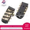 Soquete de áudio banhado a ouro PJ-393 base fêmea para fone de ouvido patch de 7 pinos base fêmea para fone de ouvido resistente a altas temperaturas interface JACK