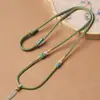 Cordón de Collar Tejido a Mano de Dos Colores de 2.5mm Cordón para Colgar Colgante de Jade de Alta Calidad Cuerda Simple para Joyería