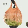 Bolsa de Malla de Algodón Puro Portátil Lista para Usar Bolsa de Red para Guardar Regalos Bolsa Colgante para Supermercado Bolsa de Compras Tejida de Algodón para Frutas y Verduras