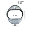 Accesorios para Vallas de Barandilla Acero Galvanizado Soporte de Montaje para Barandilla de Balcón Conector de Tubo Cuadrado Conector de Tapa de Pie de Plástico Botón de Presión
