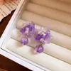 Flores en Flor, Pendientes de Borla con Cuentas, Lujo Accesible y Pendientes de Gama Alta, Pendientes Super Hada Estilo Vacaciones de Verano en la Costa
