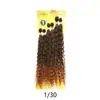 22''24''26'' Peluca de Rastas de Fibra Sintética Africana Cortina de Cabello Juego de Seis Piezas Rizos de Lombriz Cola Suelta Cabello Rizado Esponjoso Venta al por Mayor