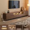 Móvel de TV para sala de estar, novo modelo 2026, armário de armazenamento para apartamentos pequenos, combinação integrada de mesa de centro retrátil e móvel de TV