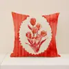 Nueva Funda de Almohada Floral Retro de Amazon Poliéster Versátil Cojín de Asiento para Interiores Decorativo para Sala de Estar Cojín de Sofá